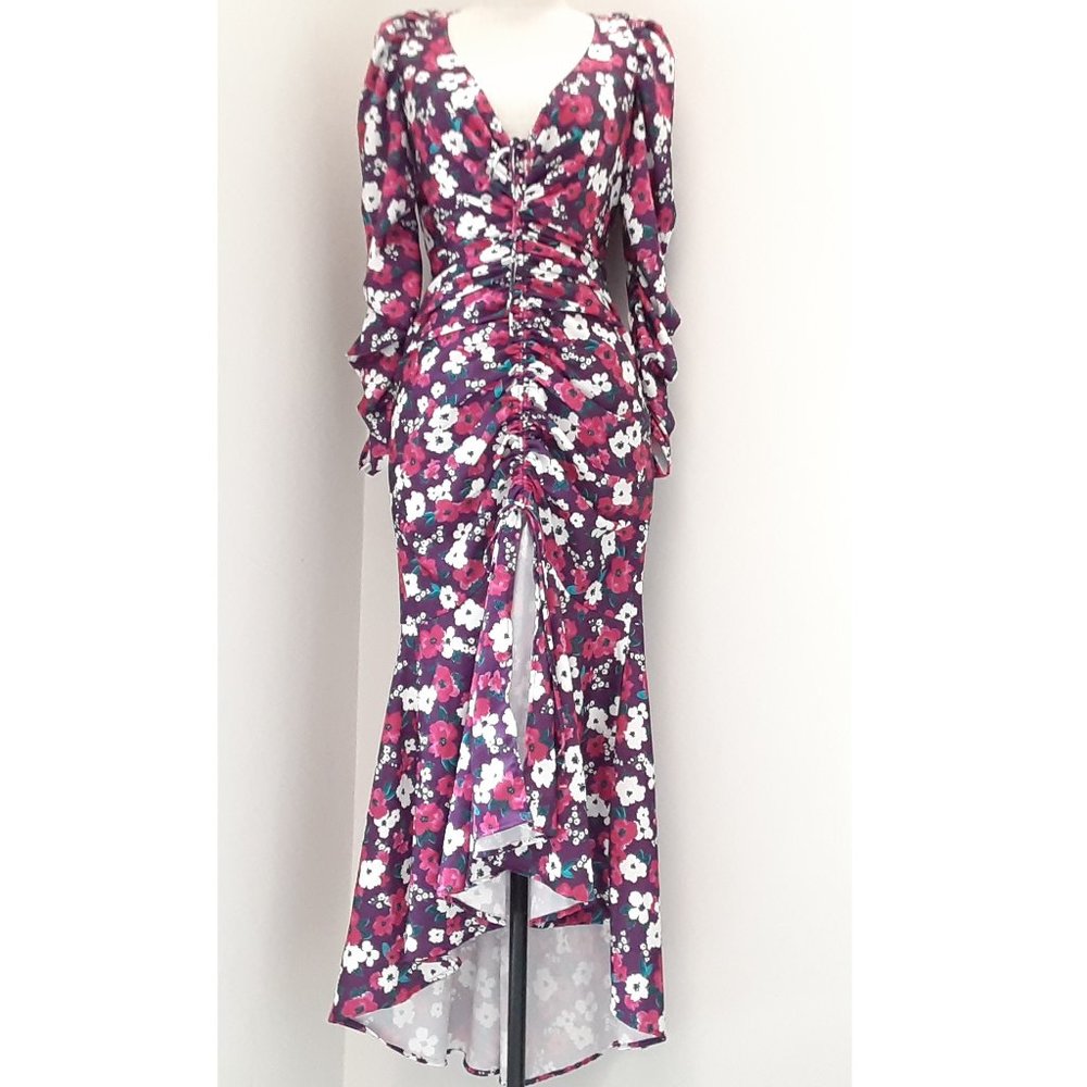 NWT FOR LOVE & LEMONS FLORAL PRINT SAMPLE MIDI DRESS SIZE S